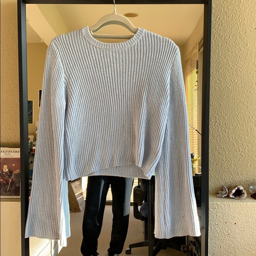 Blue cropped sweater